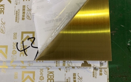 不锈钢厚板拉丝板实物图